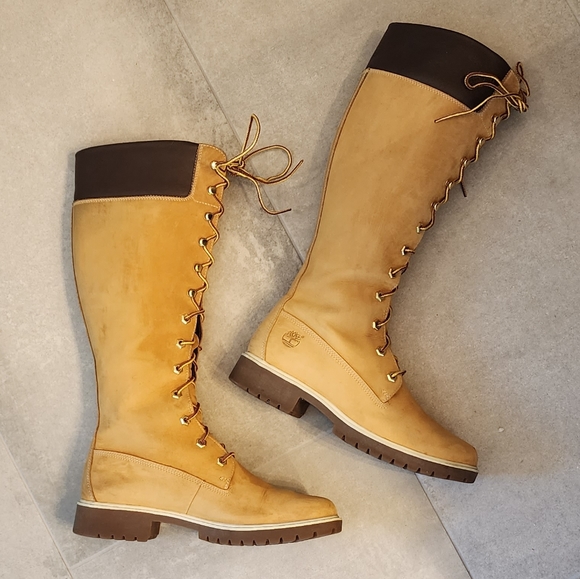 TIMBERLAND LEATHER BOOTS SZ 8.5 - Picture 6 of 14